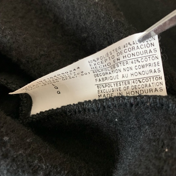 Champion Black Script Logo Raglan Sleeve Crew Neck Sweatshirt Large - Picture 6 of 7